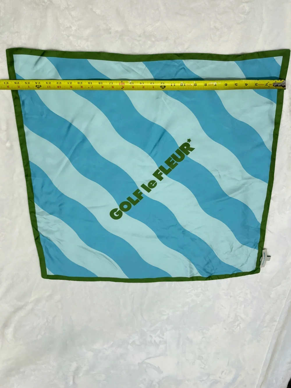 GOLF LE FLEUR Italy Wavy Stripe Silk Scarf